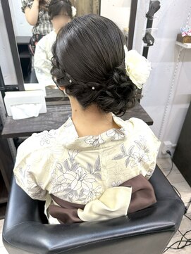 カリーノ 表参道(CARINO) 【浴衣ヘア】サイドまとめ髪 お団子ヘア