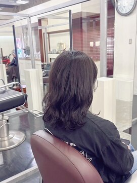 サウンドヘアデザイン(sound hair design) 伸ばし途中のミディアムヘア☆