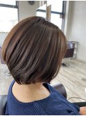 大人女性に似合うツヤボブ!