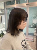 切りっぱなしボブ/外はね/20代/吉祥寺/パーマ/ワンレン