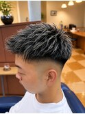 メッシュハイライト×スキンフェード