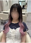 ピンクバレイヤージュ