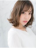 *LOREN*大人かわいいシースルーバング無造作カールボブディ