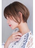 【恵比寿】大人かわいい丸みショートボブ×アッシュベージュ
