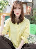 大人ガーリーなシースルーバングワンカールb川口20代30代40代