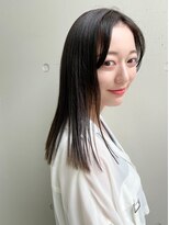 シロ(SiLO) セミロングストレート○マットグレージュ/髪質改善/天神大名