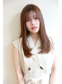 【麻布十番】シースルーバングでサラツヤロング