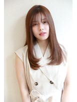 エクリ シセイドウ 麻布十番店(equri×SHISEIDO)&nbsp;【麻布十番】シースルーバングでサラツヤロング