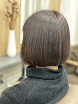 リヴァイヘアアプス(LEVI hair apus)&nbsp;【LVEI】丸みボブ×カーキーアッシュ×髪質改善