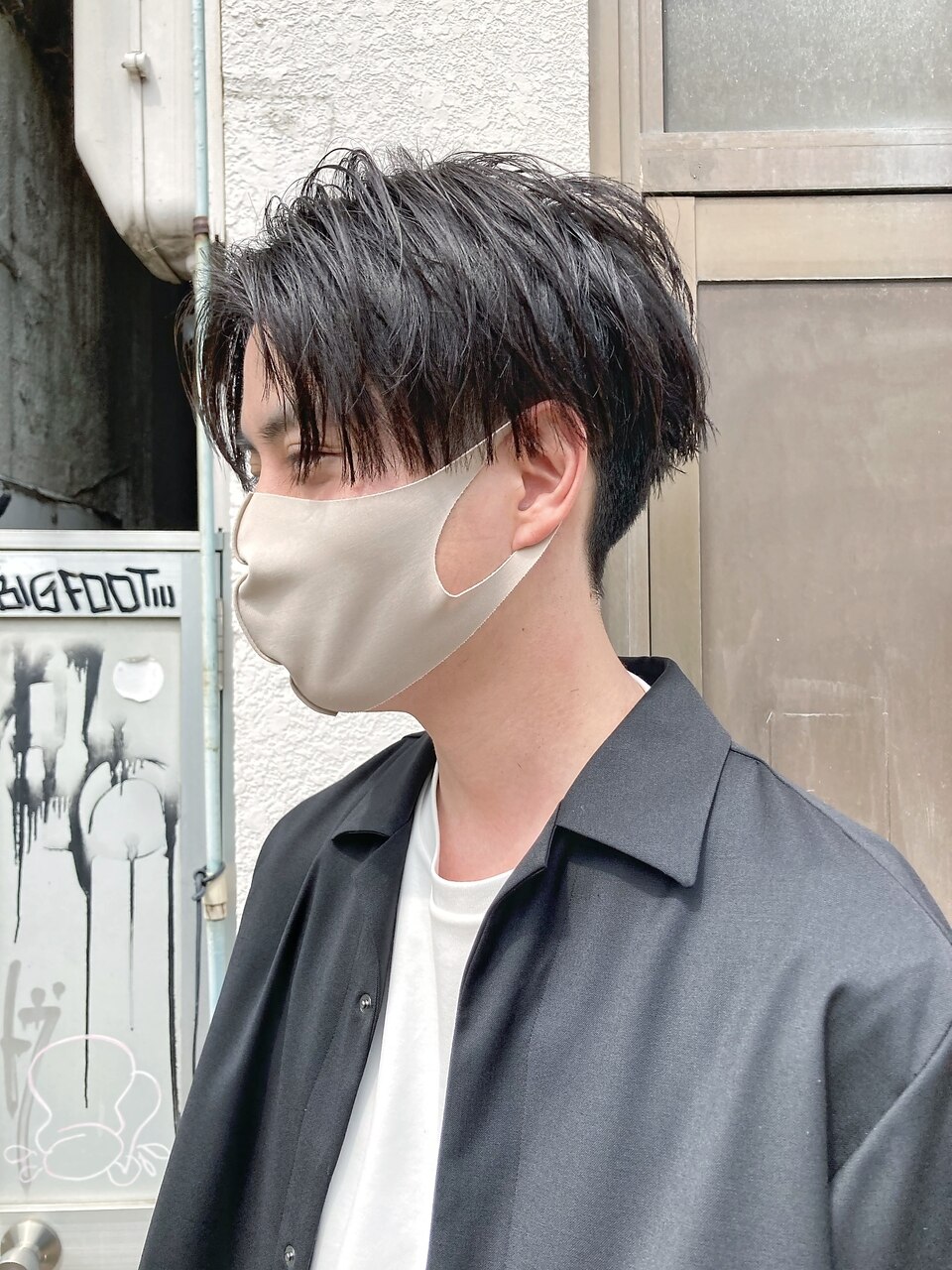 △春大人気！好感度ヘア、センターパート×ツーブロックマッシュ