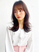 シエルバイアフロート(ciel by afloat)&nbsp;〇くびれレイヤー シースルーバング 顔まわりカット