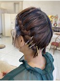 お呼ばれヘア
