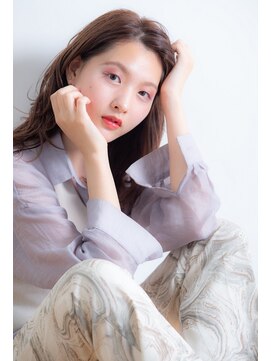 ユニックス モザイクモール港北店(UNIX) 【UNIX港北】抜け感セミディ#アプリコットベージュ