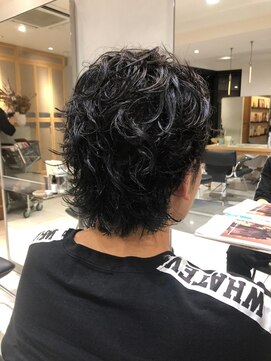 ヘアサロン ガリカ 表参道(hair salon Gallica) 【ミヤギ】大人の色気/束感無造作パーマ/黒髮ウェットスタイル