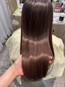 髪質改善 ソアリス 烏丸丸太町店(soiris) サードトリートメントafter　二枚はbefore　#髪質改善