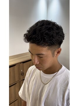 ダブルオオガキ (W-ogaki) 宮城リョータ風パーマメンズパーマ刈り上げオールバック