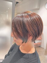 ブロッサム 東中野店&nbsp;20代30代40代小顔ハンサムショートアッシュブルーブラック