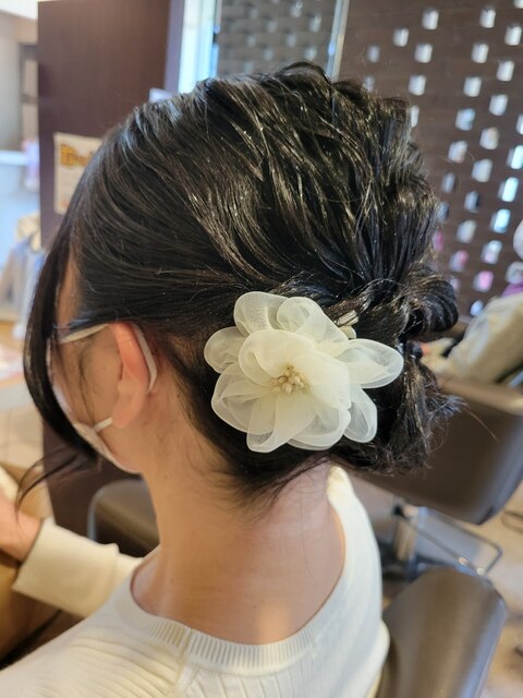 お呼ばれヘアアレンジ アップスタイル/結婚式成人式卒業室入学式