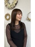 ロングレイヤー/マロンベージュ