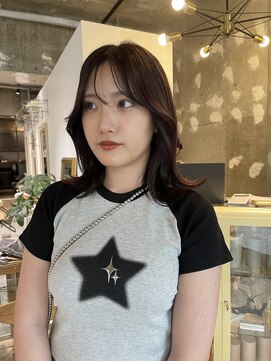 ゼストカロン(ZEST Kalon) 顔周りレイヤー  ミディアムボブ ラベンダーカラー『IBU』