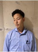 フェードオールバックパーマE