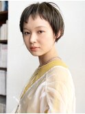 スモーキーオリーブベージュ/セシルショート
