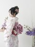 早割【淀川花火・10/18ご予約】10時～16時台 ◆浴衣着付け＋ヘアセット￥4800