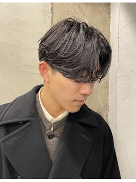 クロトバイキング(Qlotho by KING) 【Qlotho KYOKA】 センターパート ニュアンスパーマ