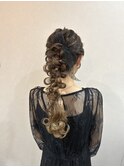 ふわっと感がかわいい＊人気高めポニー/結婚式.お呼ばれ