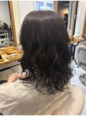くせ毛を活かす/パーマ/バーム仕上げ