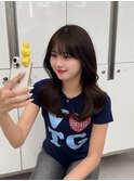 くびれミディ/トレンド韓国ヘア/くびれ巻き/レイヤーカット