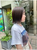 ぷつっとボブ × シルバーベージュ【下北沢】