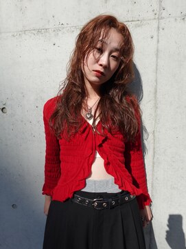 オレンジブラウン/レイヤーカット/バイカルテ〇20代30代40代