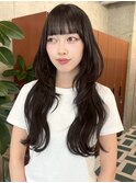 栄フェイスレイヤー透明感カラー小顔ロングスタイル