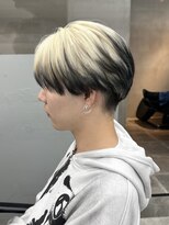 ギークス(GEEKS) 【GEEKS渋谷】センターパート/エンドカラー/ブロンド/韓国風ヘア