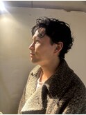 重めでも色気が出る大人メンズパーマ