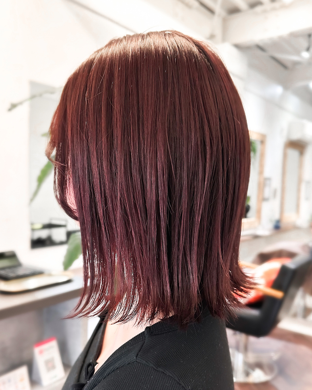 ラレイ ハラジュク(Lalei harajuku)&nbsp;【白石】ブリーチなし赤髪チェリーレッド暖色艶カラーミディアム