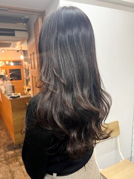 ジジ アドラーブル ヘア サロン(JiJi ADRABLE HAIR SALON) 艶チョコブラウン×くびれレイヤー