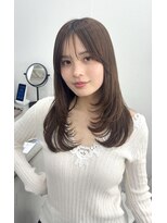 ハニー 町田(HONEY)&nbsp;レイヤーカット/ハッシュカット/韓国ヘア/グレージュ