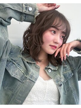 パークバイアンアミ(PARC by Un ami) ミディアムパーマ/ニュアンスパーマ/デジパ/お洒落パーマ