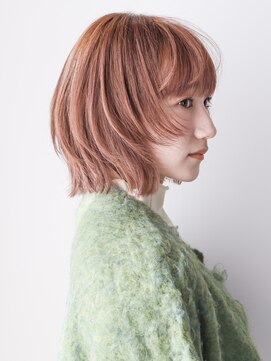 シスタ(SISTA) 顎ラインレイヤーボブ/くびれボブ/オレンジベージュ谷ひより/12
