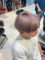 アース 南福島店(HAIR&MAKE EARTH)&nbsp;メンズ×ミルクティーカラー
