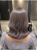 ラベンダーグレージュ/ハイトーンカラー/ケアブリーチ