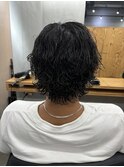 波巻きパーマ