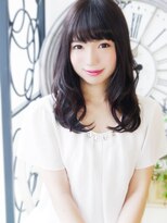 ヘア ジュレ ドゥ(hair jurer deux)&nbsp;【ヘアジュレドゥ 古居】 黒髪シックな 無造作Sweet セミディ