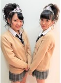 文化祭ヘアセット☆彡