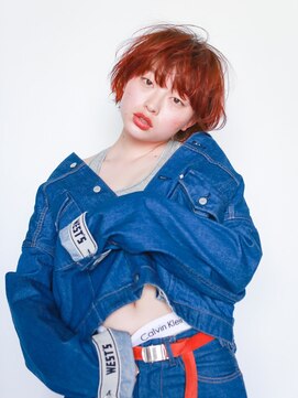 テトヘアー(teto hair) SHORT［レイヤー・オレンジ・ストリート］