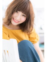 ミック ヘアアンドメイク アップ 駒込店(miq Hair&Make up) ふわミディ★オリーブベージュラブカジュアル