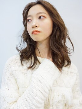 ラブクロムトーキョー オモテサンドウ(LOVECHROME OMOTESANDO) ふんわりオレンジベージュセミディ【表参道】【LOVECHROME】