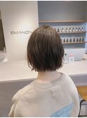 ダークアッシュ×切りっぱなしボブ【竹中慎治】梅田